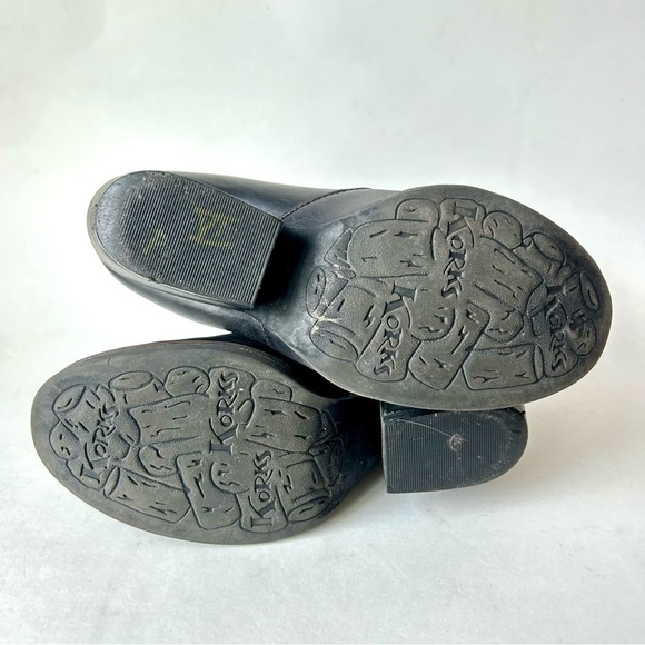 Korks Kork-Ease Gemini V Black Leather Ankle Boots Booties Size 6 - Picture 9 of 10